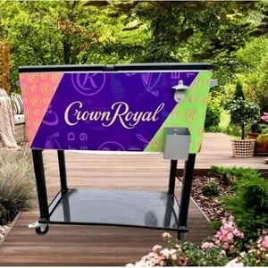 Crown Royal Purple and Green Outdoor Cooler